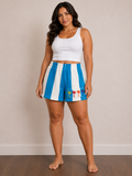 Beachie Stripe Shorts{large}