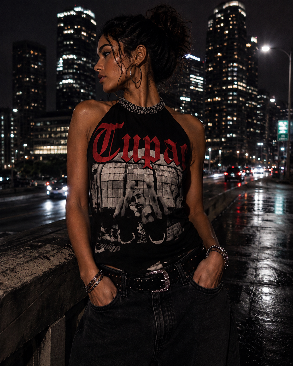 Tupac  Halter Top