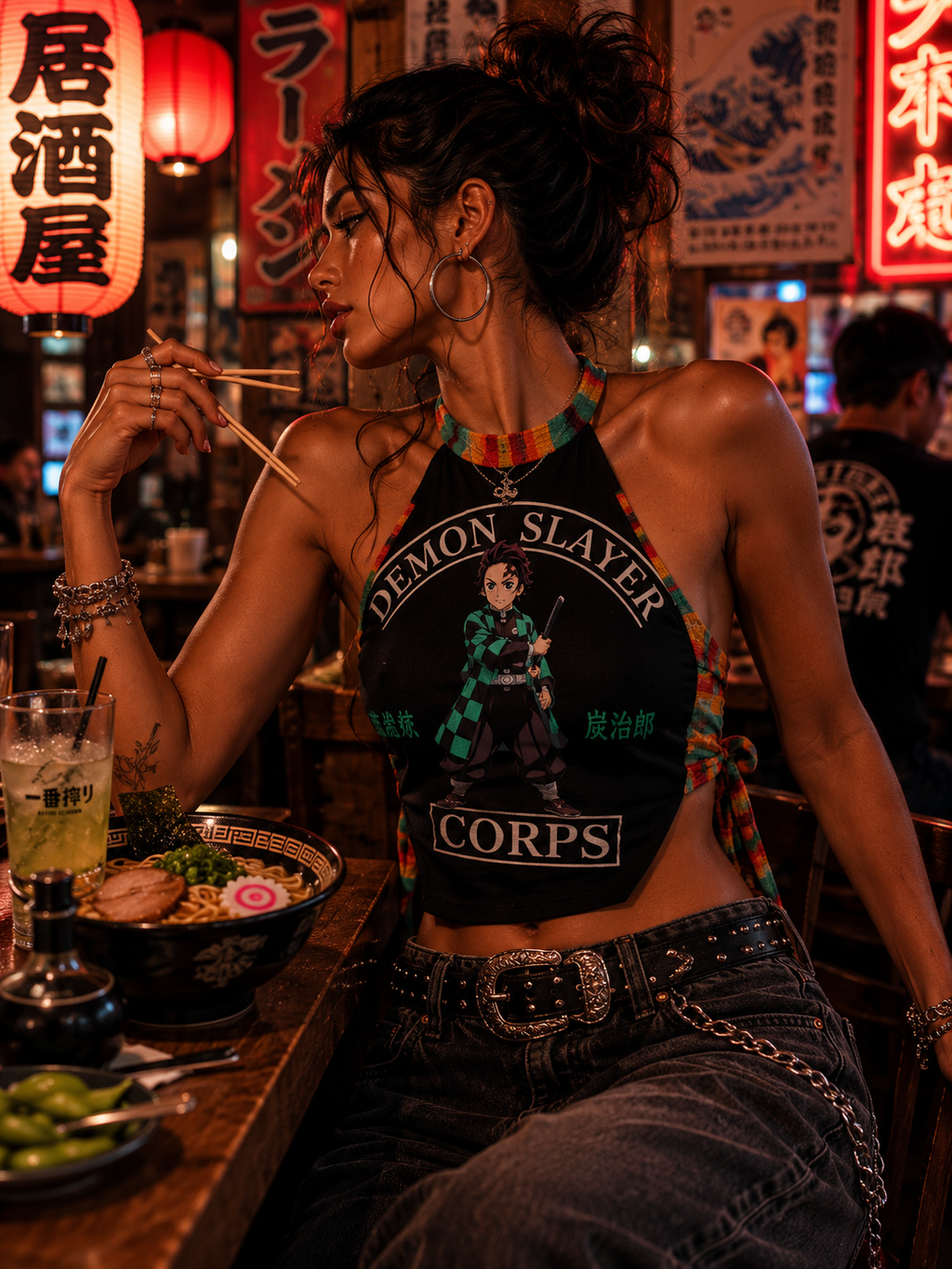Demon Slayer  Halter Top