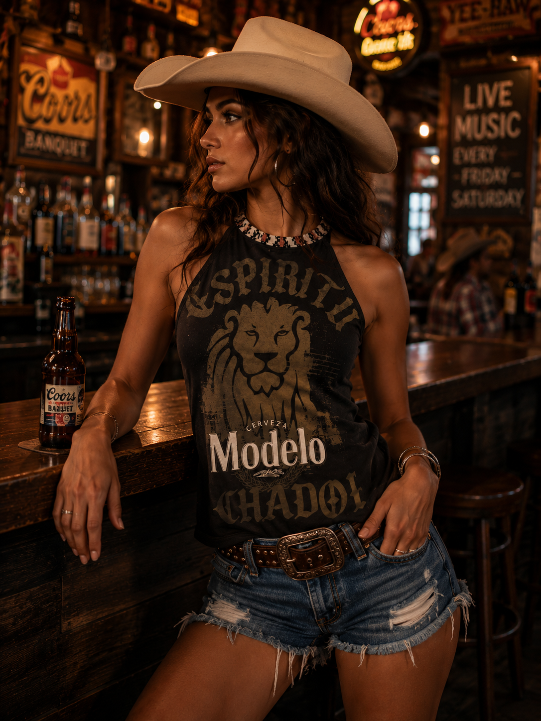 Modelo Halter Top