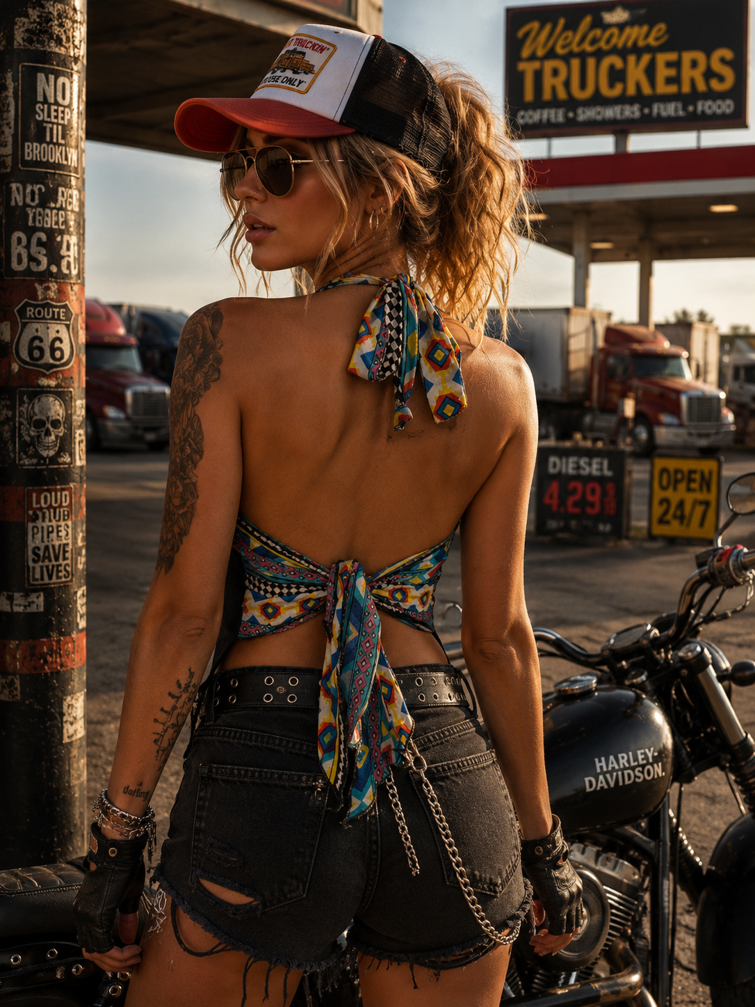 Wild  Harley Halter Top