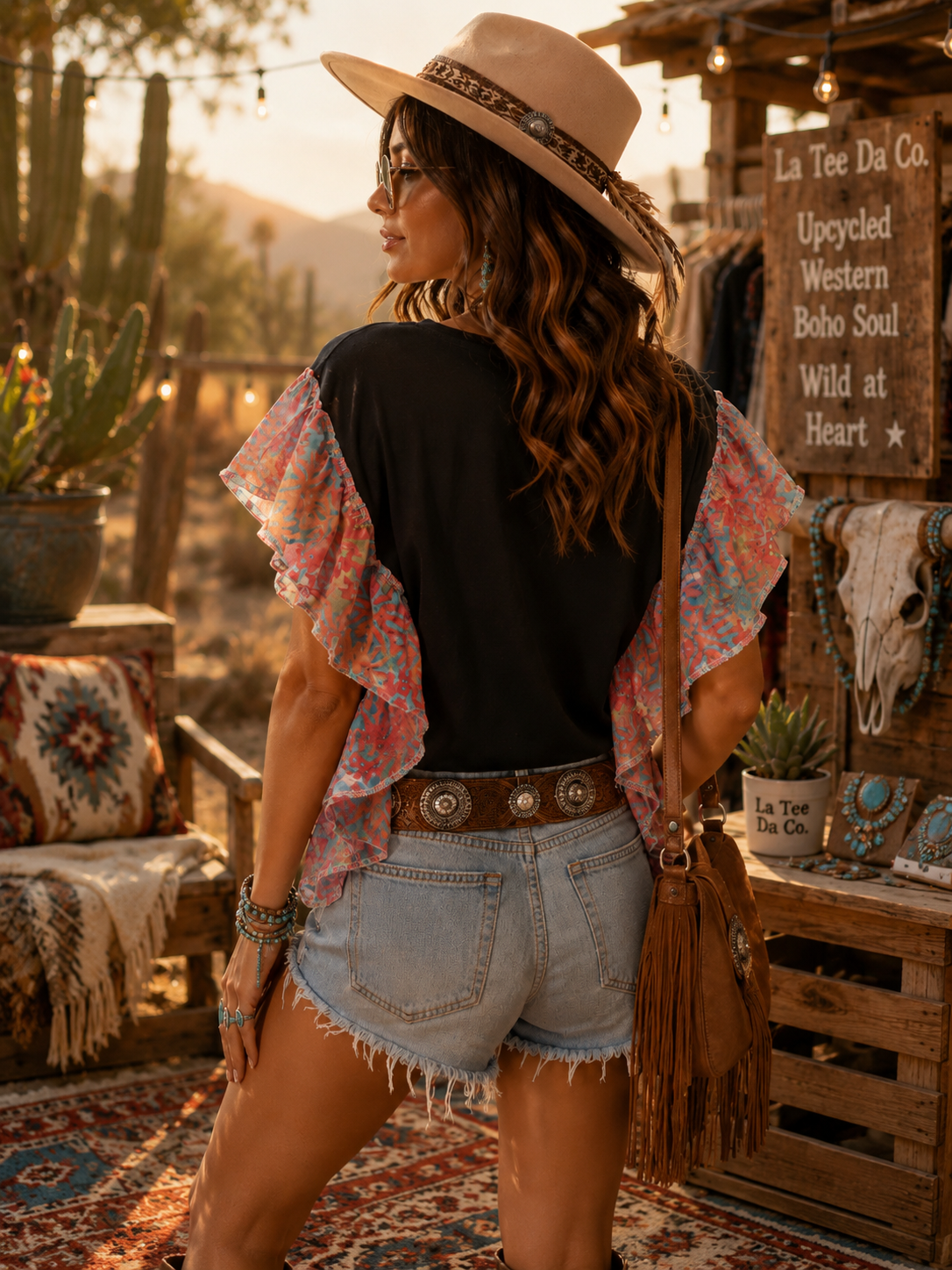 Dolly Flutter sleeve T-shirt{Medium}