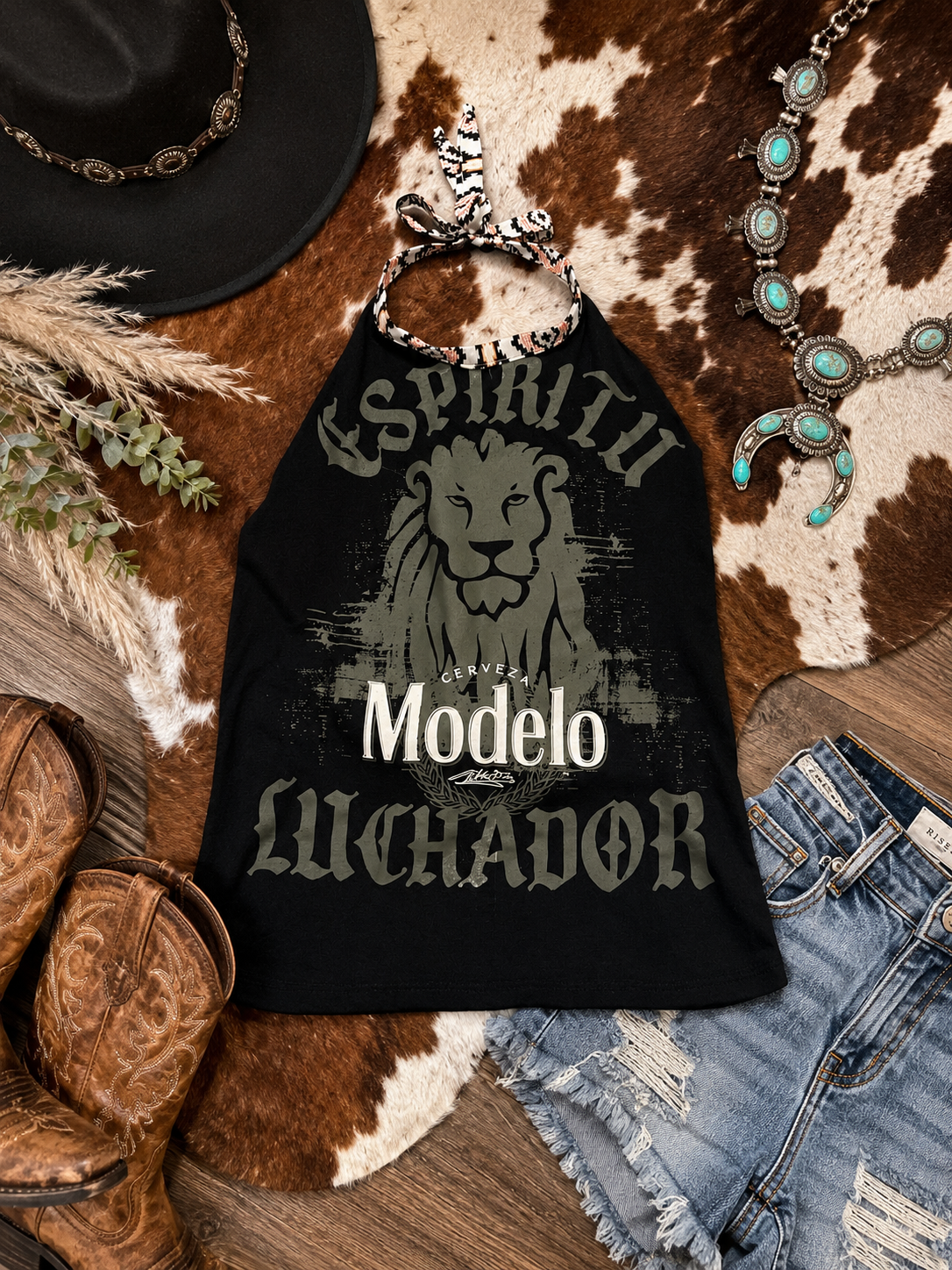 Modelo Halter Top