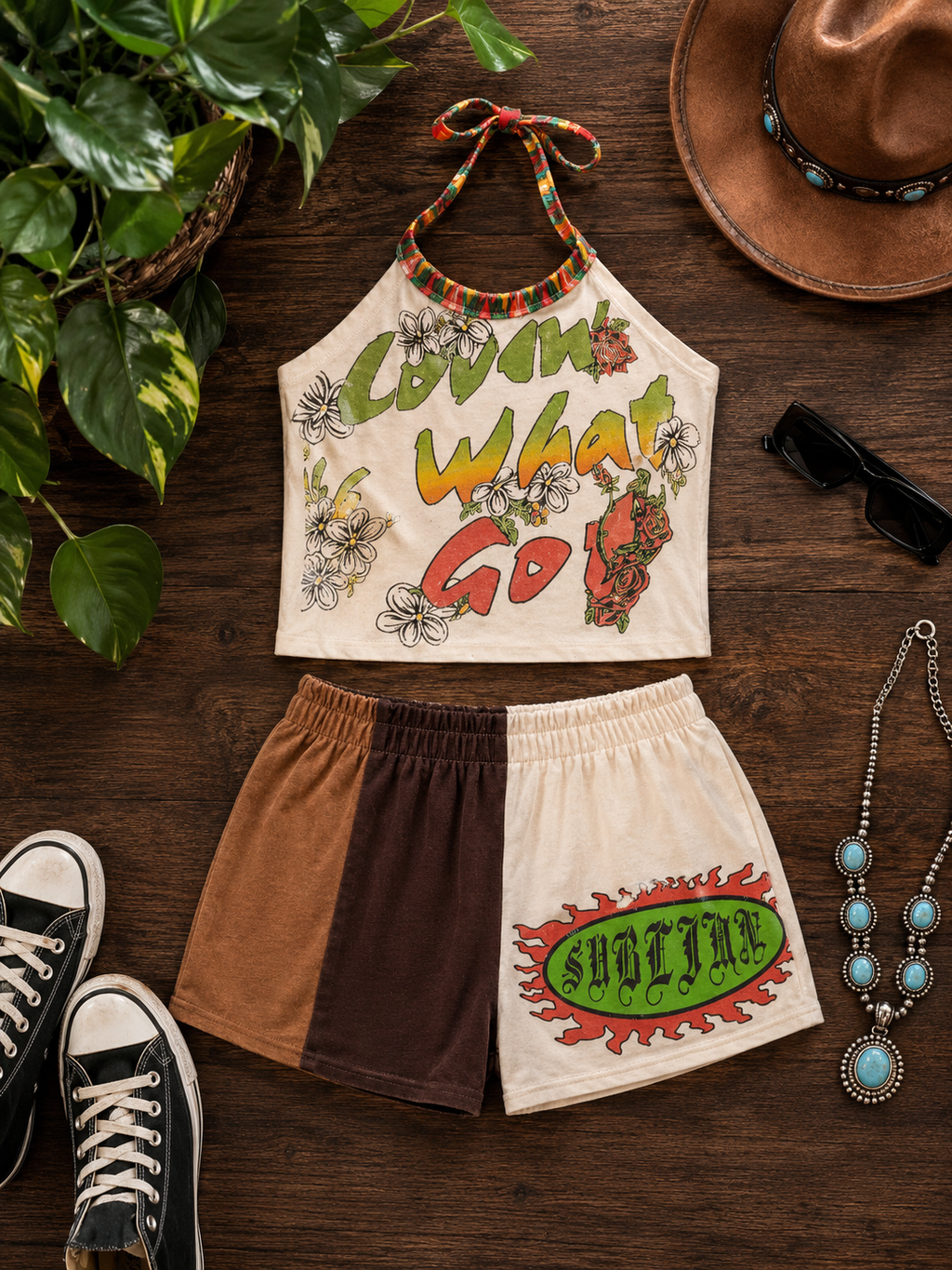 Sublime Halter and Short set
