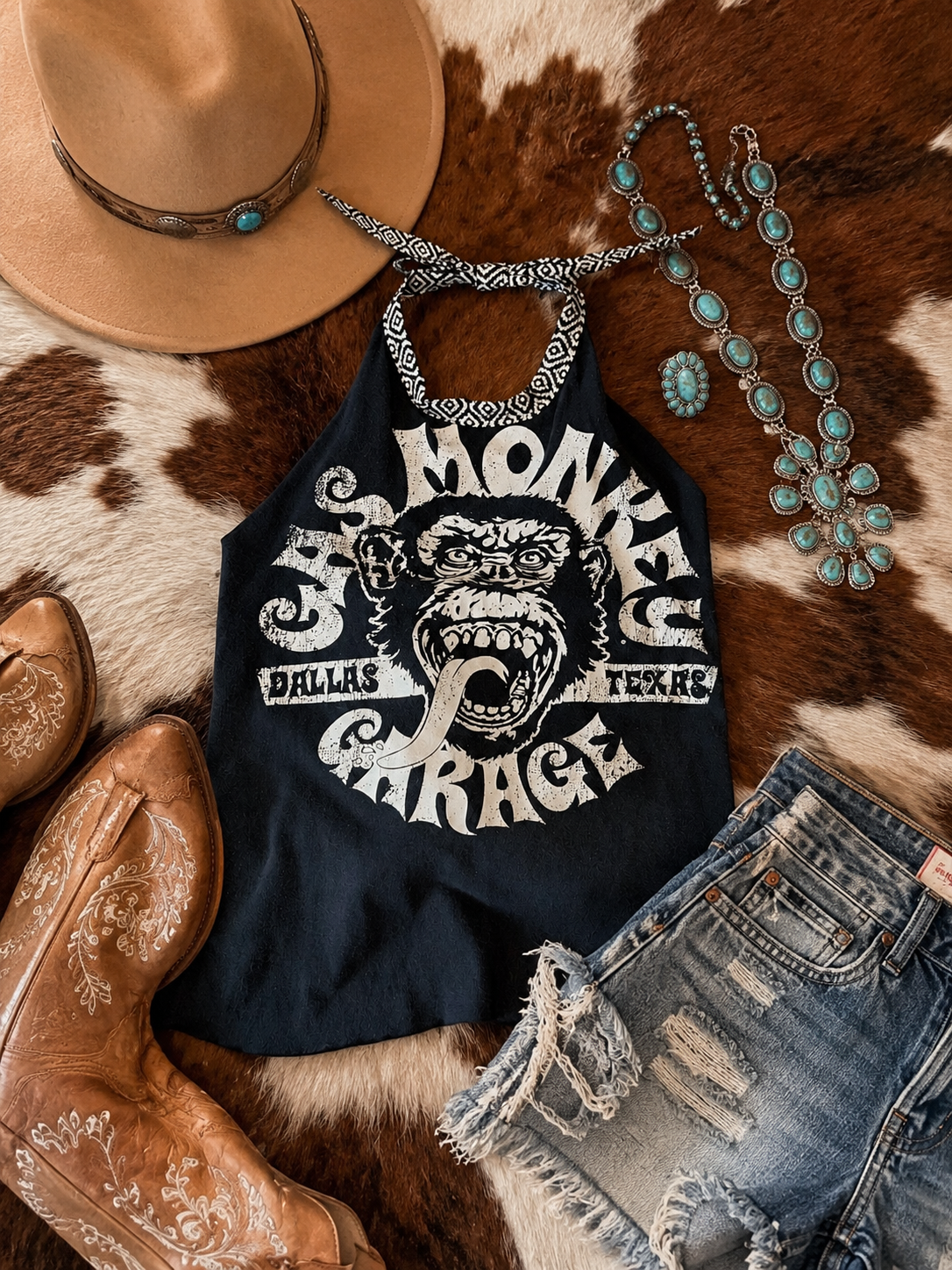 Gas Monkey Halter Top