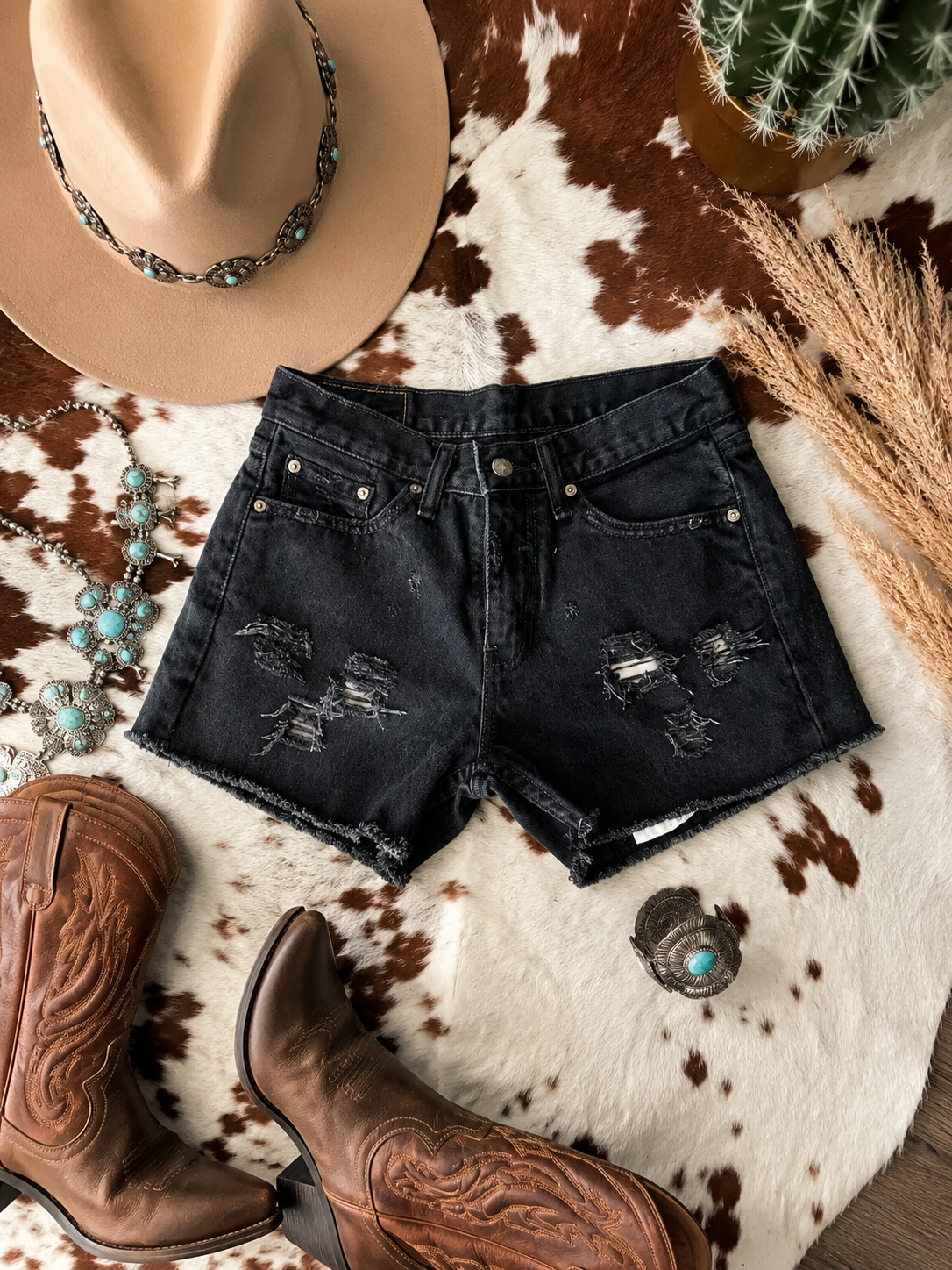 Levis Reworked Denim Shorts {Size 29 waist}