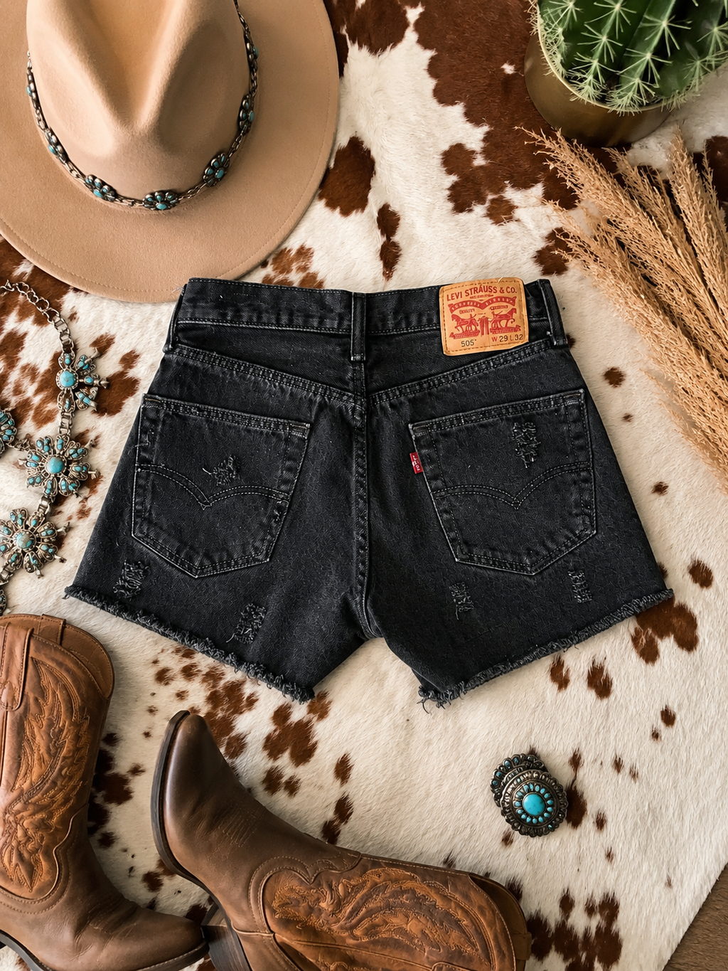 Levis Reworked Denim Shorts {Size 29 waist}